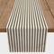 90" Brown Stripes Cotton Twill Table Runner